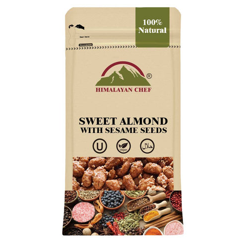 Sweet Almond with Sesame Seeds - 0.2 lbs (100g) | Himalayan Chef